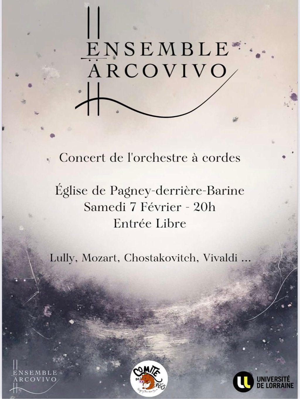 Affiche du concert Concert du comité des fêtes