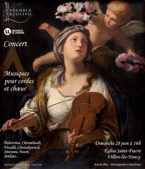 Affiche du concert Musiques pour cordes et chœur